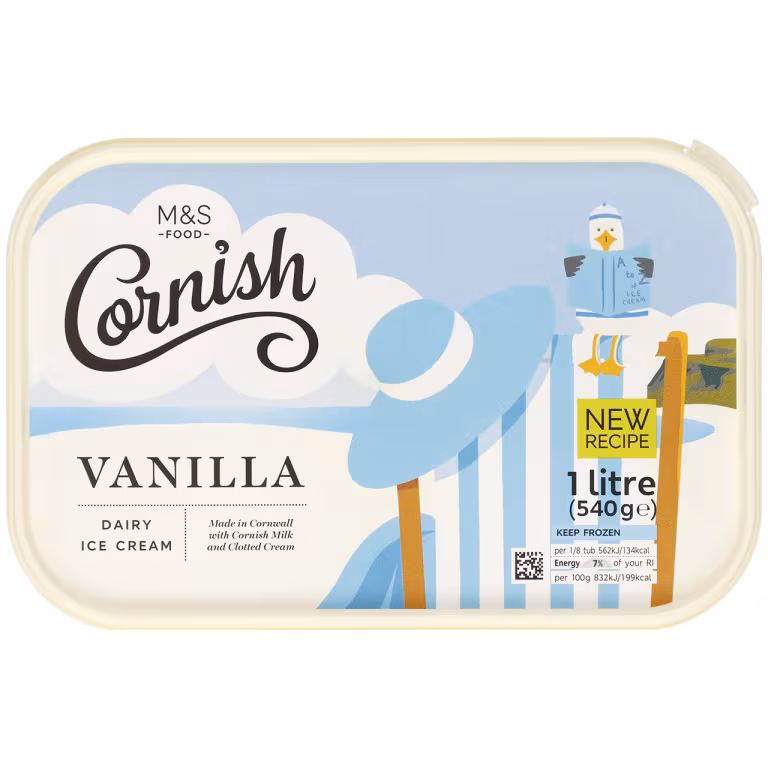 M&S Cornish Clotted Cream Vanilla Dairy Ice Cream