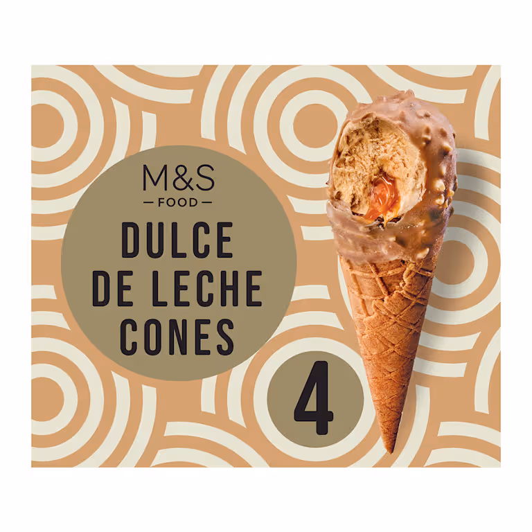 M&S Dulche De Leche Cones