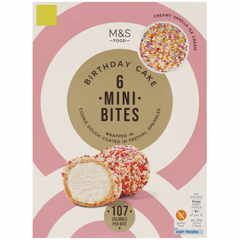 M&S Birthday Cake Mini Bites