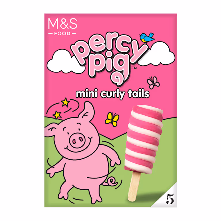 M&S Mini Percy Pig Curly Tails