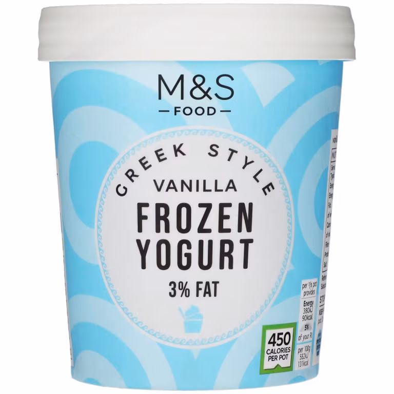 M&S Vanilla Greek Style Frozen Yogurt
