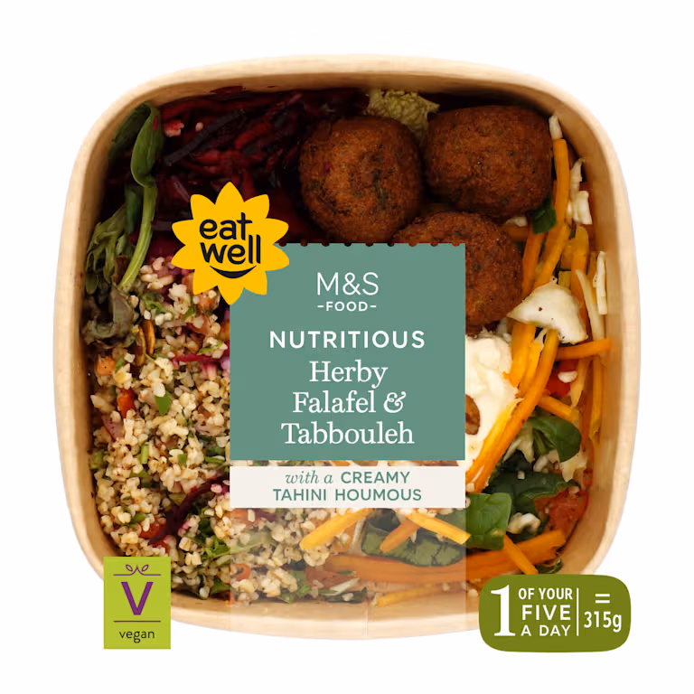 M&S Herby Falafel and Tabbouleh