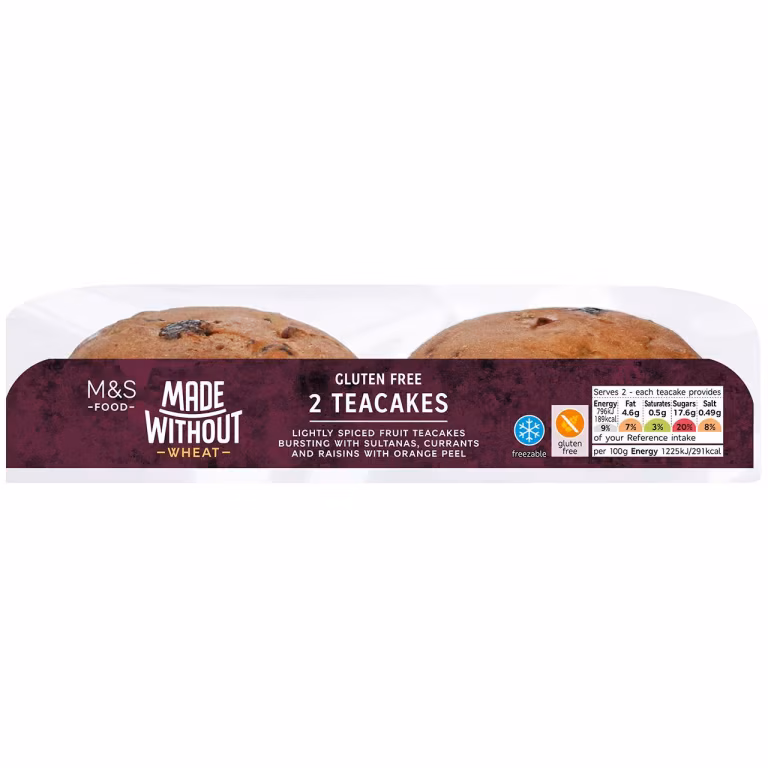 M&S Made Without Wheat Gluten Free Teacakes
