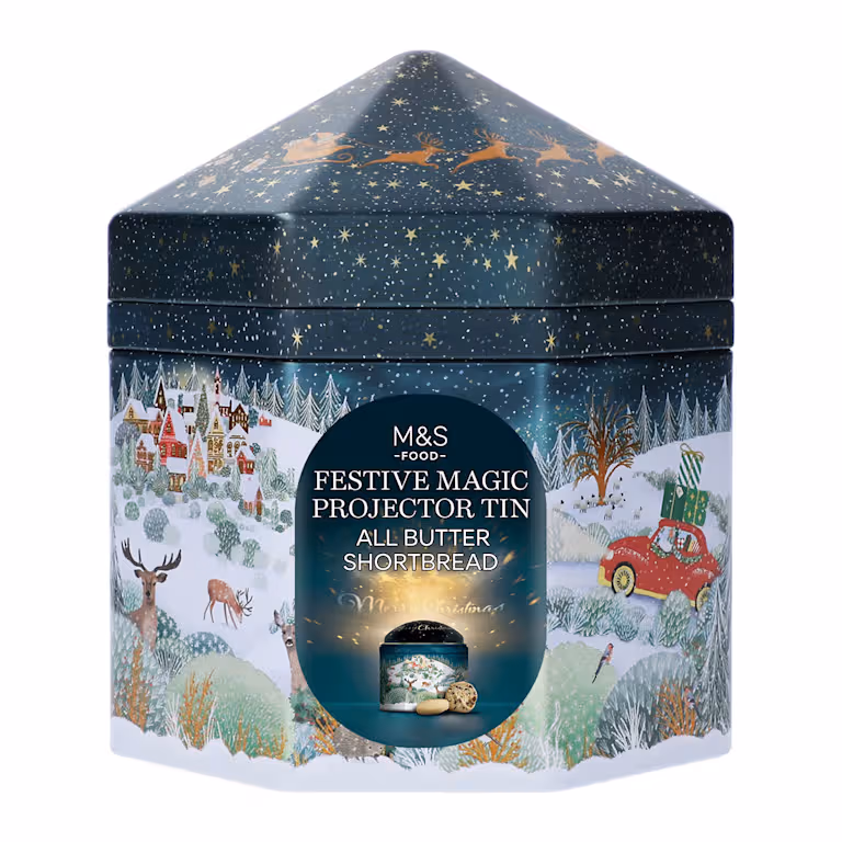 M&S Festive Magic Projector Tin