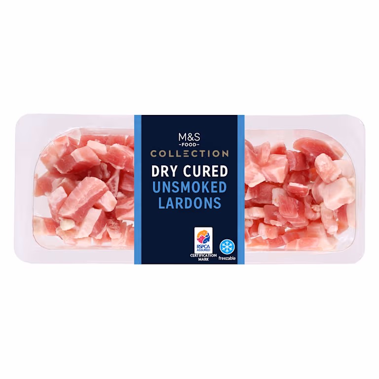 M&S Collection British Outdoor Bred Dry Cured Unsmoked Lardons