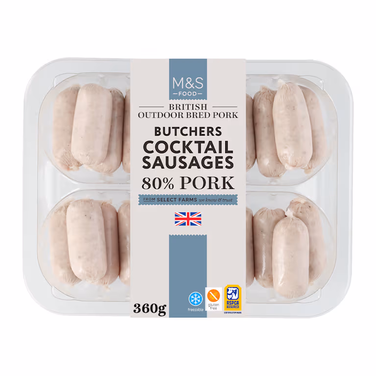 M&S Outdoor Bred Pork Butchers Cocktail Sausages