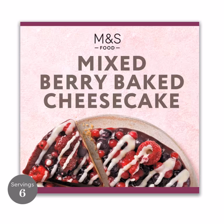 M&S Mixed Berry Baked Cheesecake
