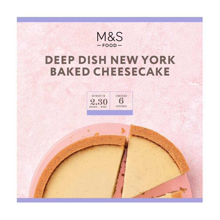 M&S Deep Dish New York Baked Cheesecake