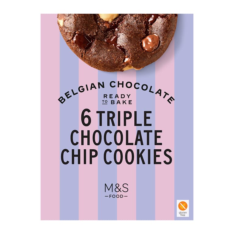 M&S Ready to Bake Triple Belgian Chocolate Cookies