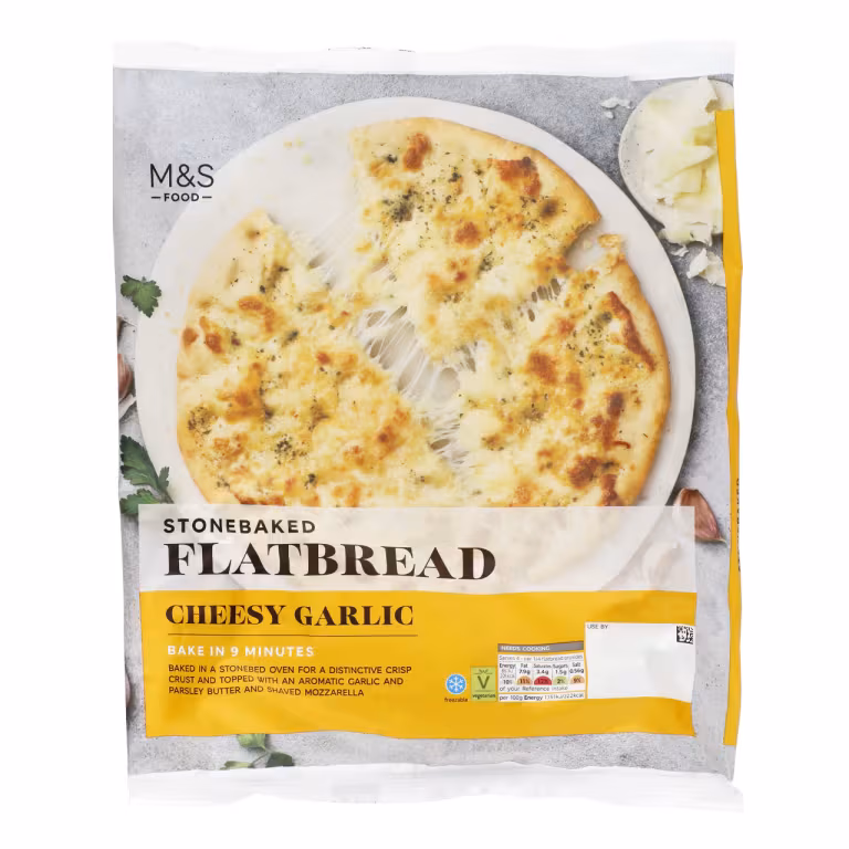 M&S Cheesy Garlic Butter Flatbread