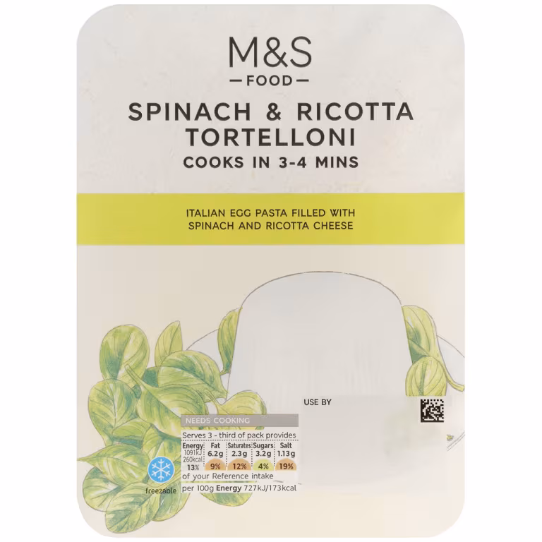 M&S Spinach and Ricotta Tortelloni