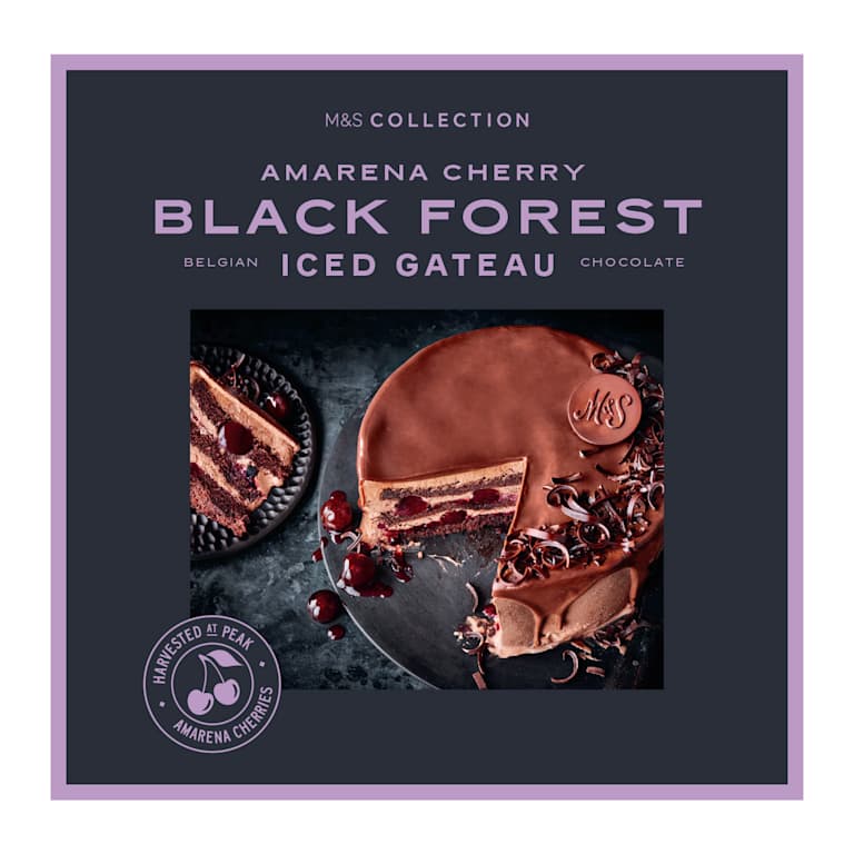M&S Black Forest Iced Gateau