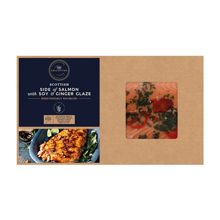 M&S Collection Scottish Side of Salmon with Soy and Ginger Glaze