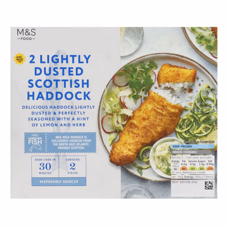 M&S Lightly Dusted Scottish Haddock