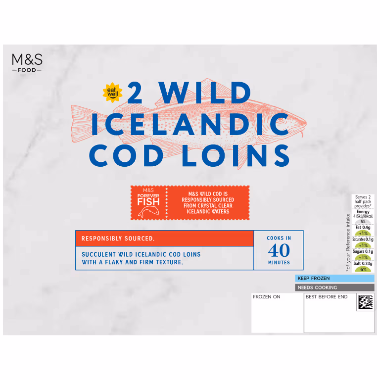 M&S Wild Icelandic Cod Loins