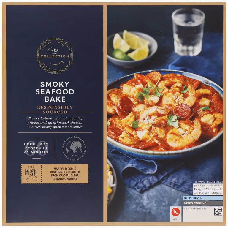 M&S Collection Smoky Seafood Bake