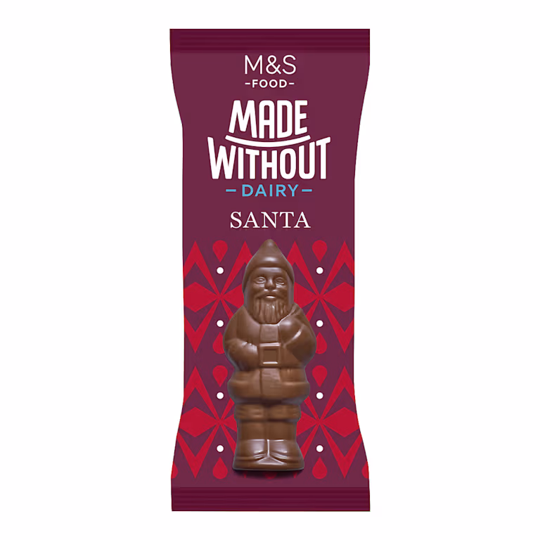 M&S Made Without Dairy Santa