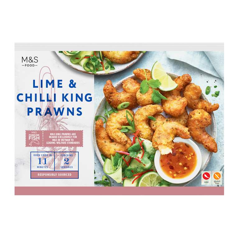 M&S Lime and Chilli King Prawns