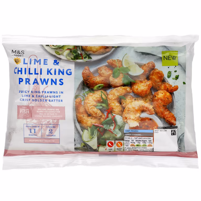 M&S Lime and Chilli King Prawns