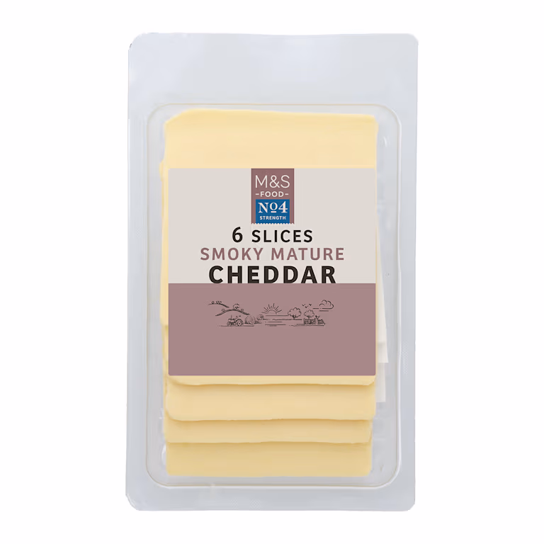 M&S Smoky Mature Cheddar Slices