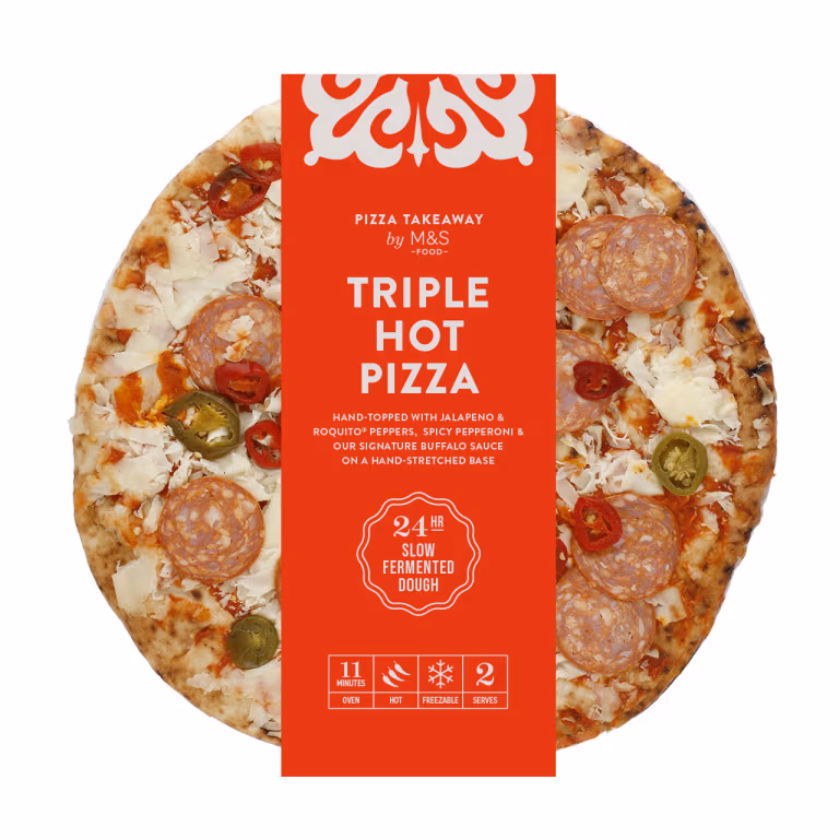 M&S Triple Hot Pizza