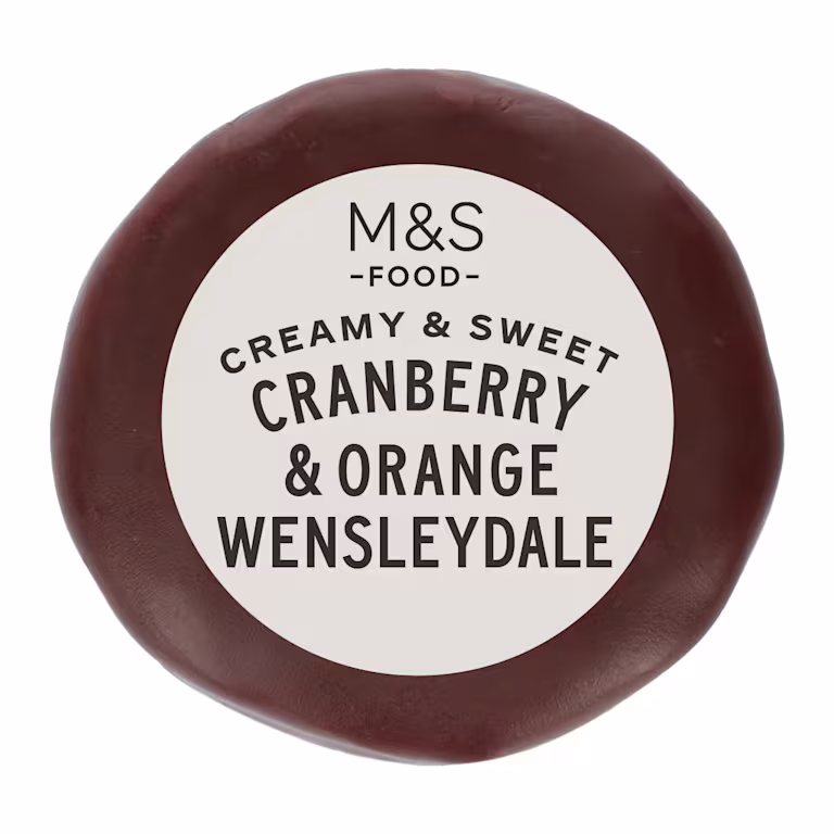 M&S Cranberry and Orange Wensleydale