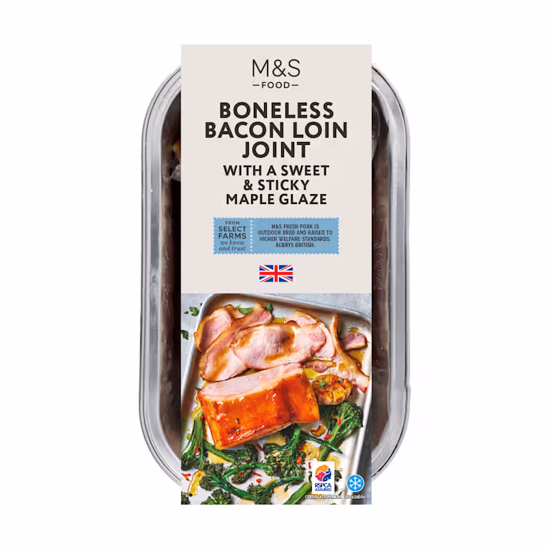 M&S Ready to Roast Boneless Smoked Bacon Loin Joint