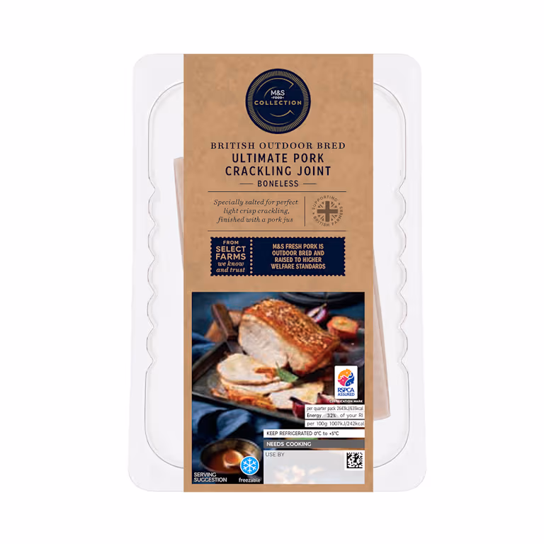 M&S Boneless Ultimate British Pork Crackling Joint