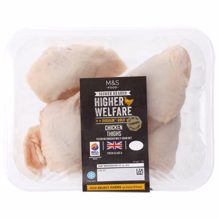 M&S Oakham Gold Chicken Thighs