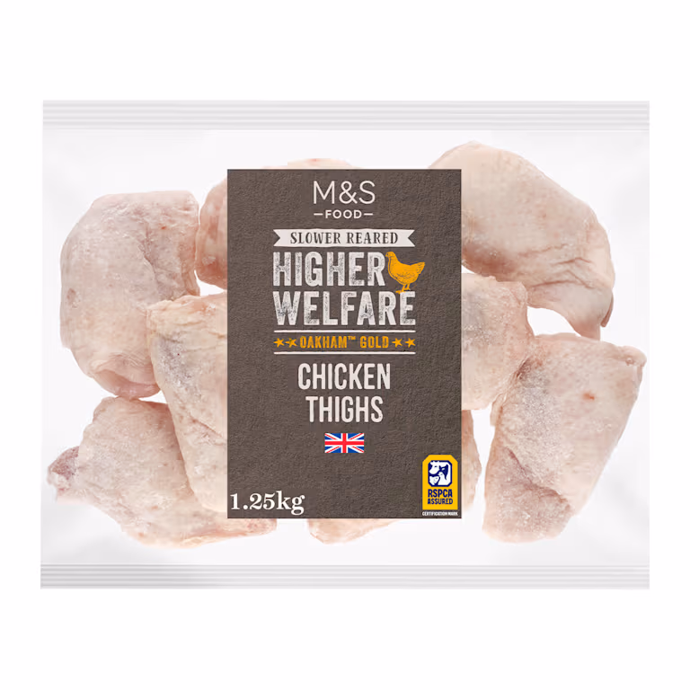 M&S Frozen Oakham Gold British Chicken Thighs
