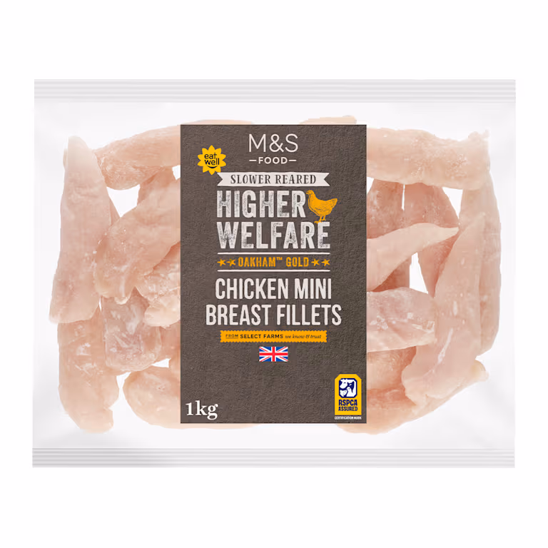 M&S Frozen Oakham Gold British Chicken Mini Fillets