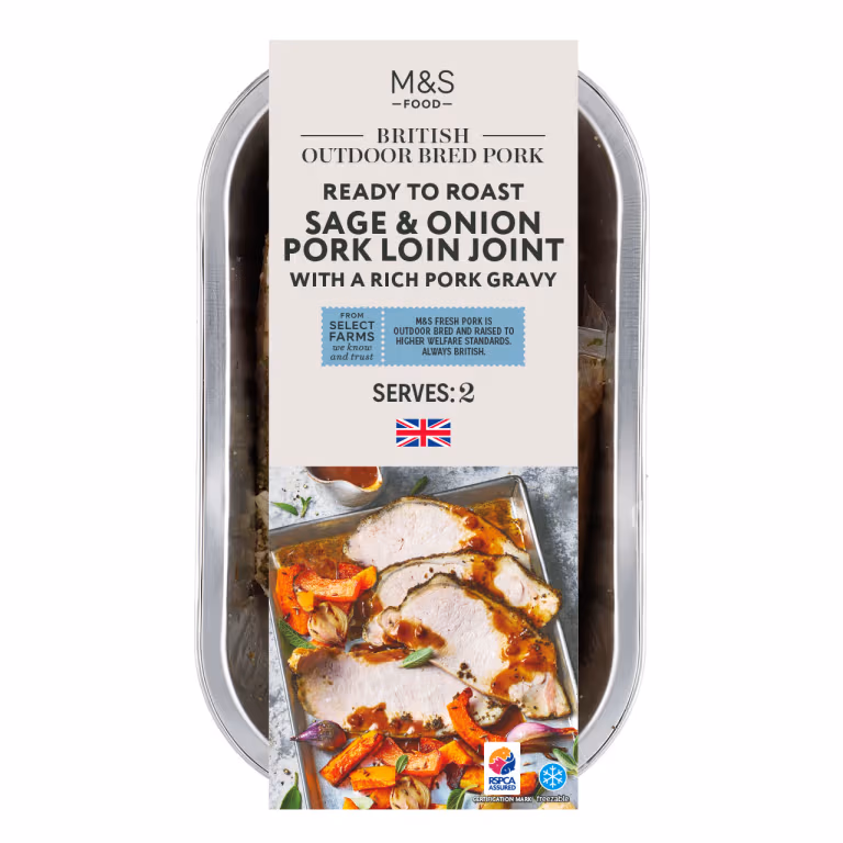 M&S Boneless Sage and Onion Pork Loin Joint