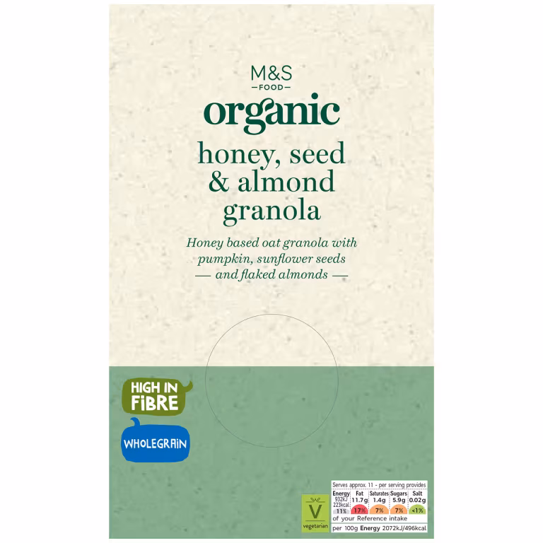 M&S Organic Honey, Seed and Almond Granola