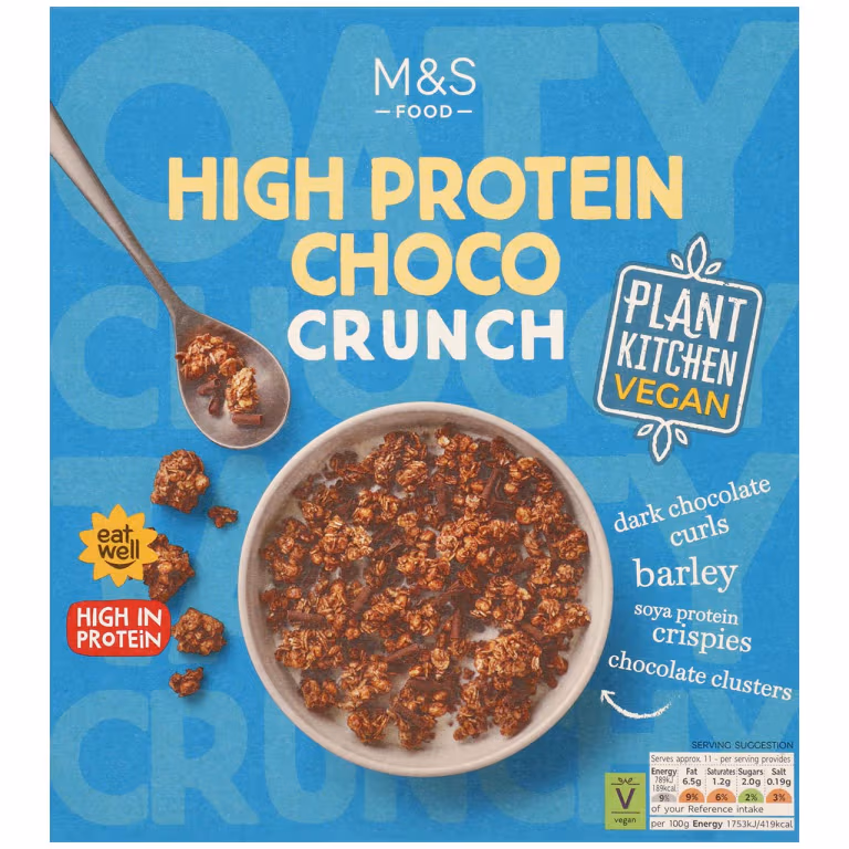 M&S High Protein Vegan Chocolate Crunch