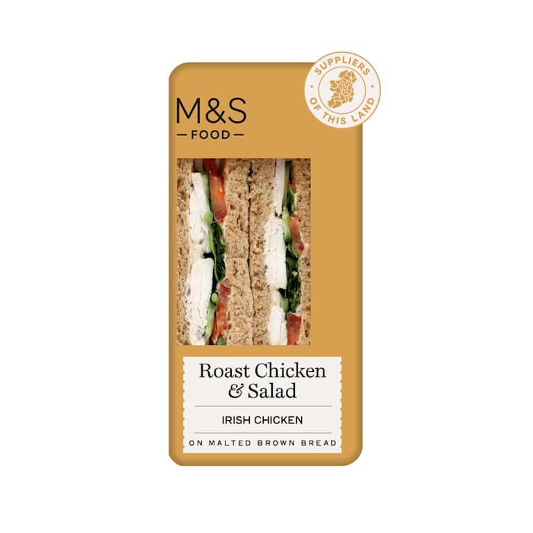 M&S Irish Roast Chicken and Salad Sandwich