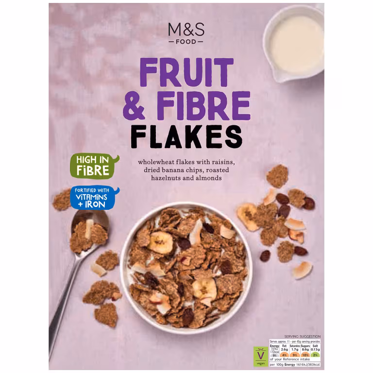 M&S Fruit and Fibre Flakes