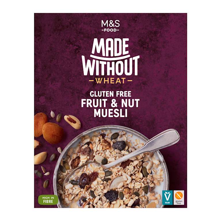 M&S Made Without Wheat Fruit and Nut Muesli