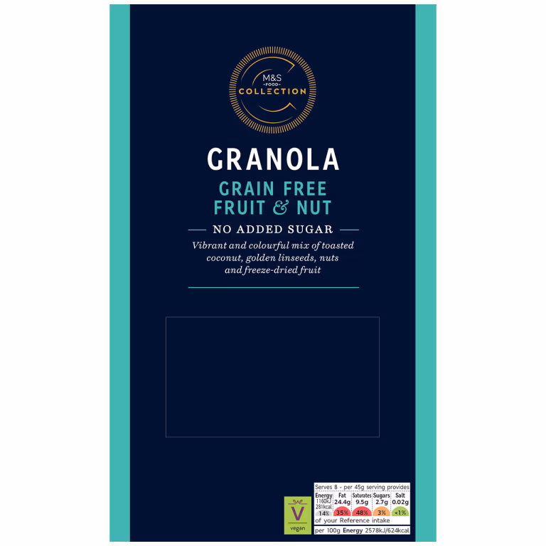 M&S Collection Grain Free Fruit and Nut Granola