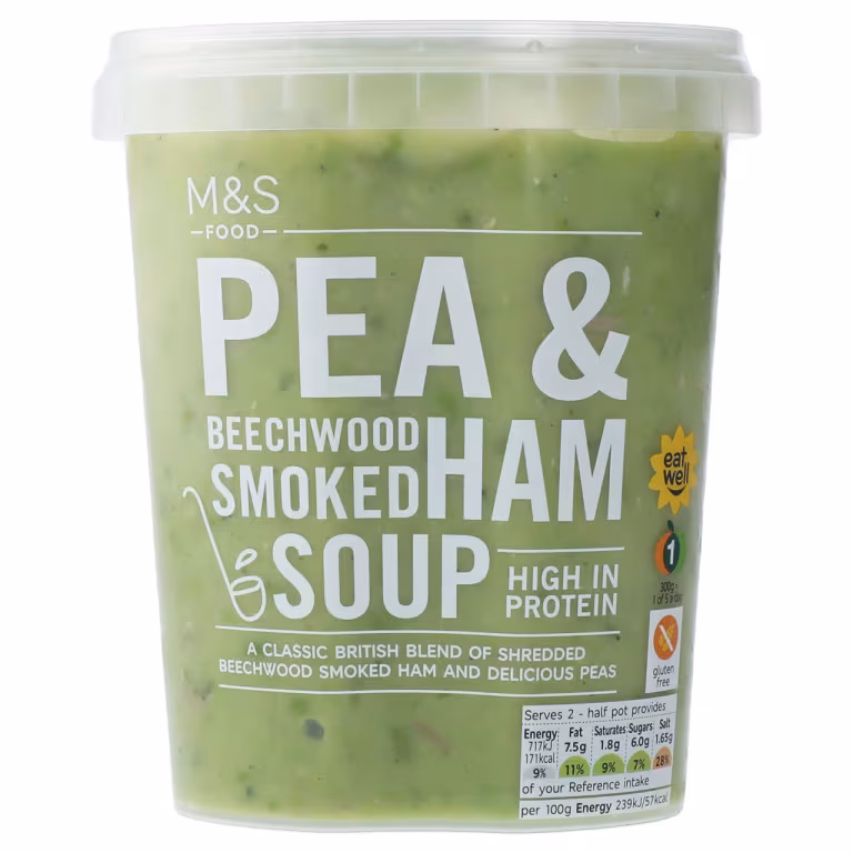 M&S Pea and Beechwood Smoked Ham Soup
