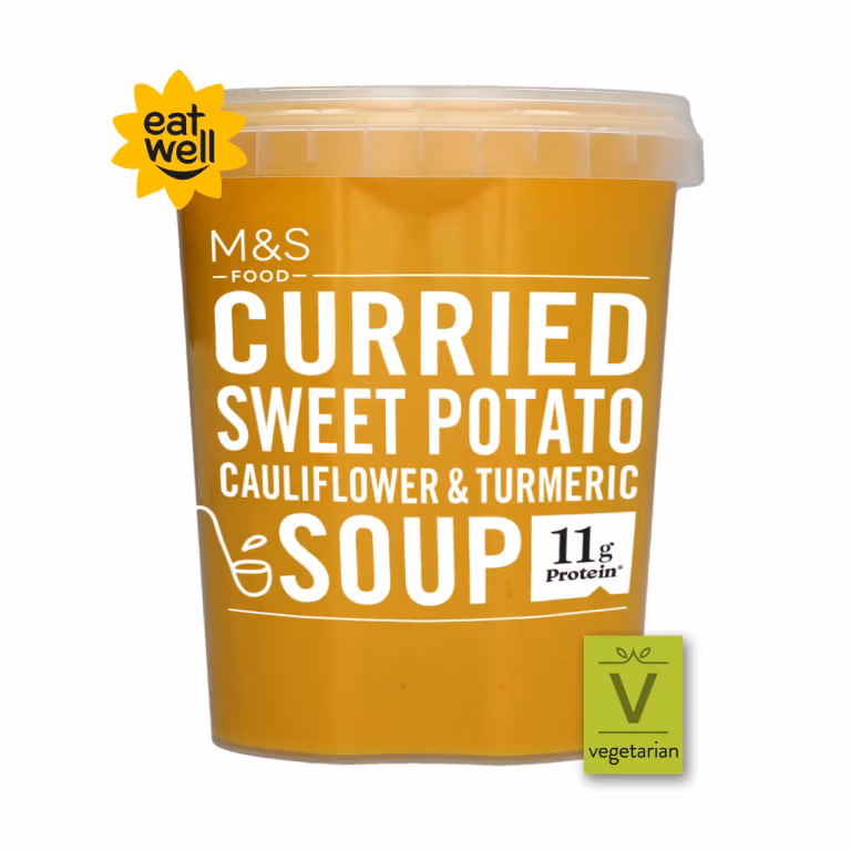 M&S Curried Sweet Potato, Cauliflower and Turmeric Soup