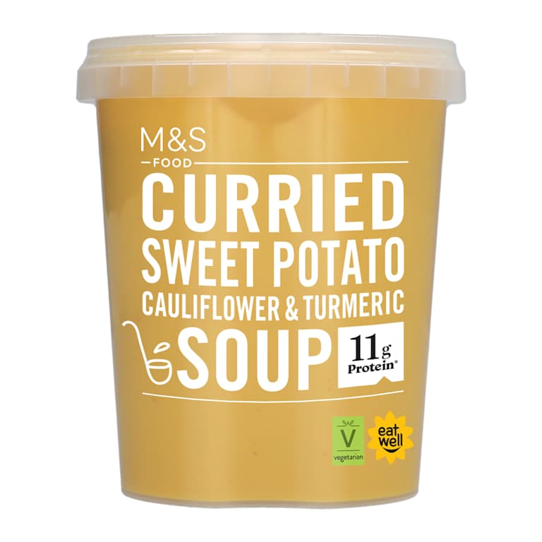 M&S Curried Sweet Potato, Cauliflower and Turmeric Soup