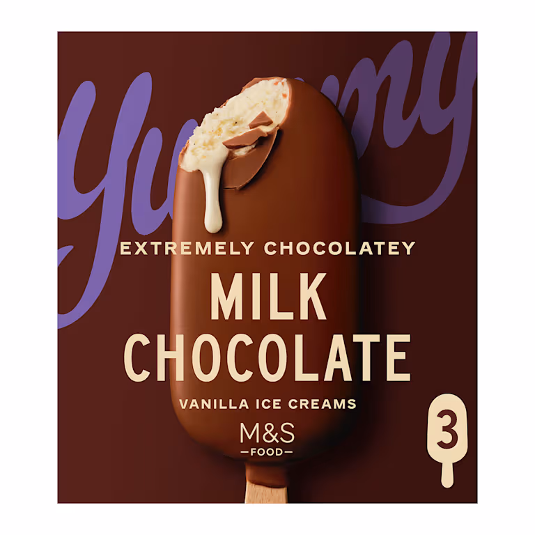 M&S Extremely Chocolatey Milk Chocolate Vanilla Ice Creams