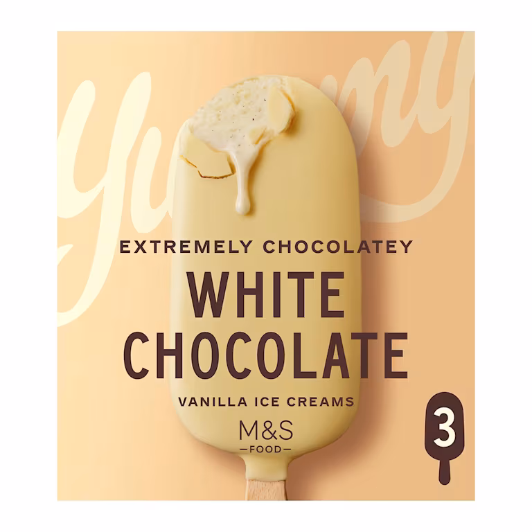 M&S Extremely Chocolatey White Chocolate Vanilla Ice Creams