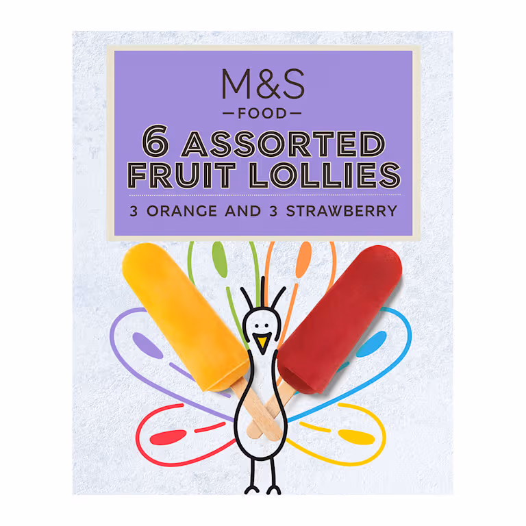 M&S Assorted Fruit Lollies