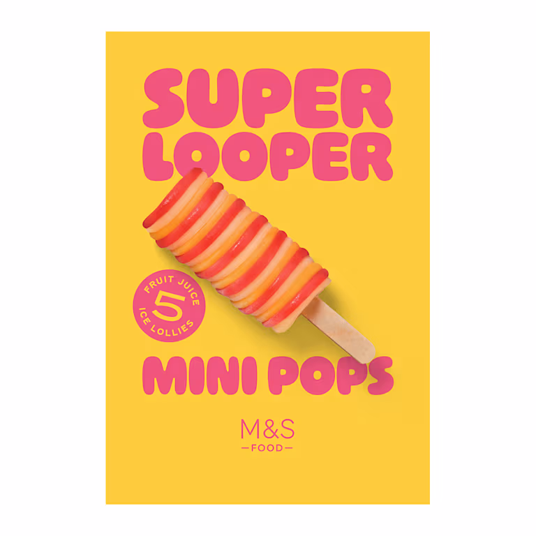 M&S Super Looper Fruit Juice Mini Pops