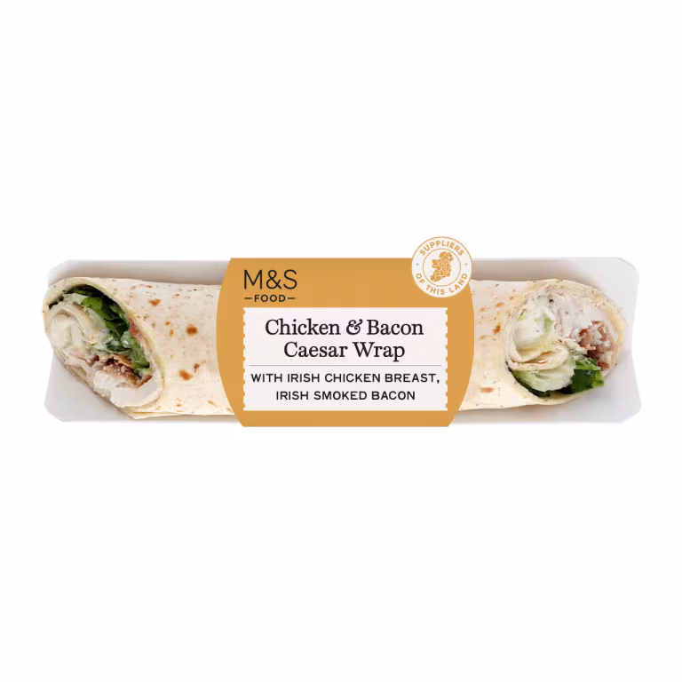 M&S Chicken and Bacon Caesar Wrap
