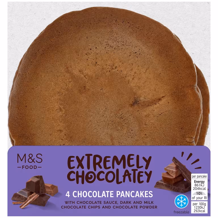M&S Extremely Chocolatey Chocolate Pancakes