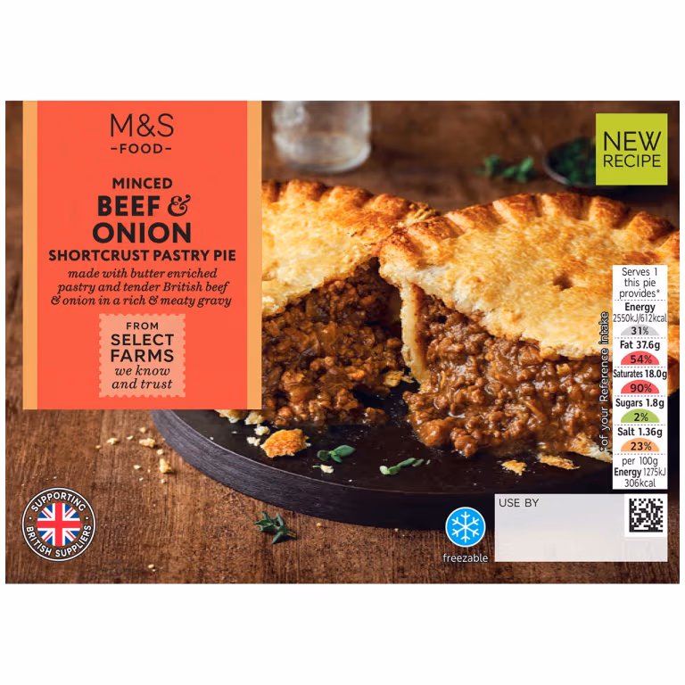 M&S Minced Beef & Onion Shortcrust Pastry Pie