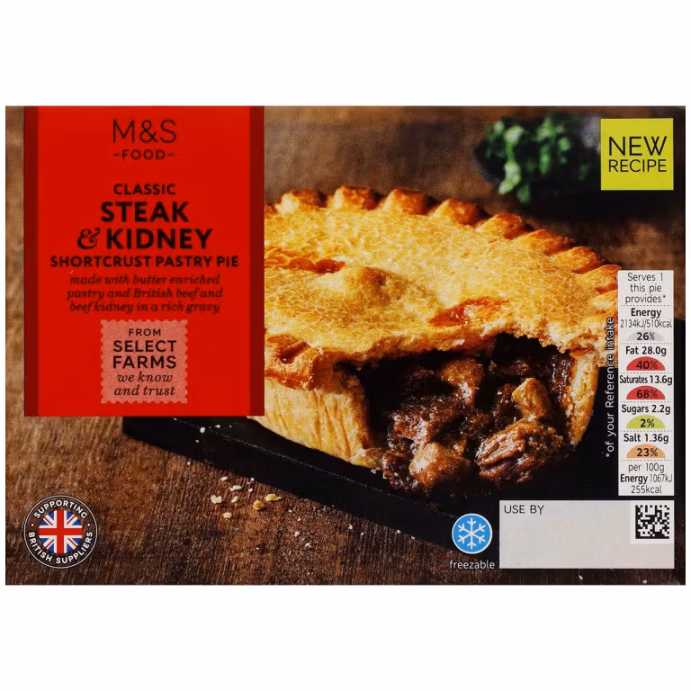 M&S Classic Steak and Kidney Shortcrust Pastry Pie