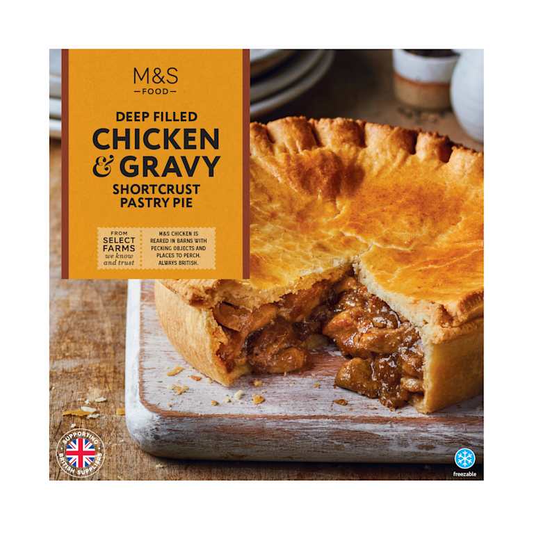 M&S Deep Filled Chicken and Gravy Shortcrust Pie